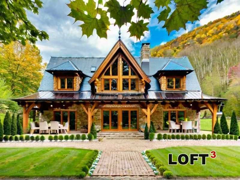 Использование зелени и декоративных элементов в оформлении фасада Лофт