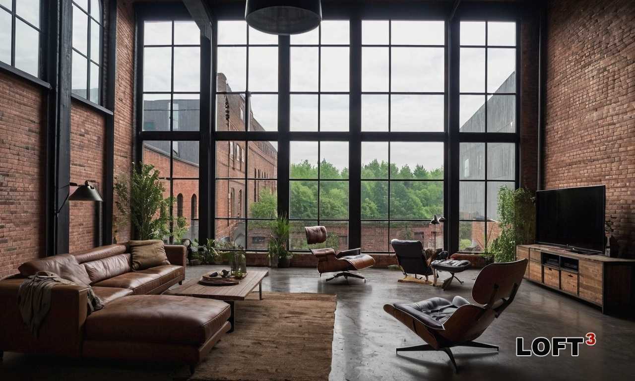 Как выбрать текстиль для Лофт-гостиной с металлическими акцентами