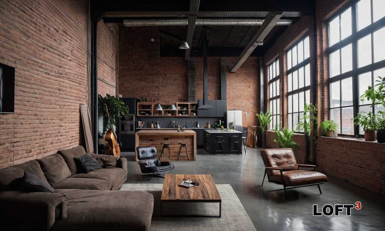 Как правильно оформить Лофт-спальню в сочетании с яркими акцентами