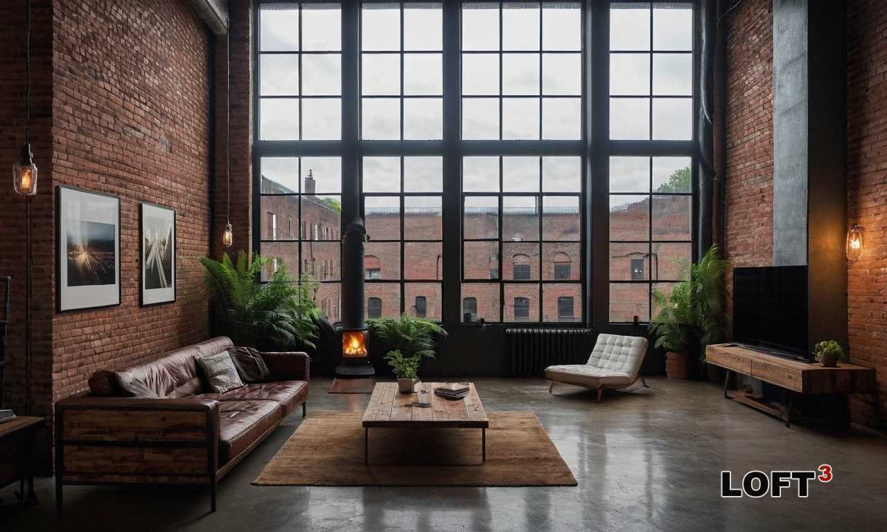 Освещение в ретро-лофте: выбор светильников и их размещение