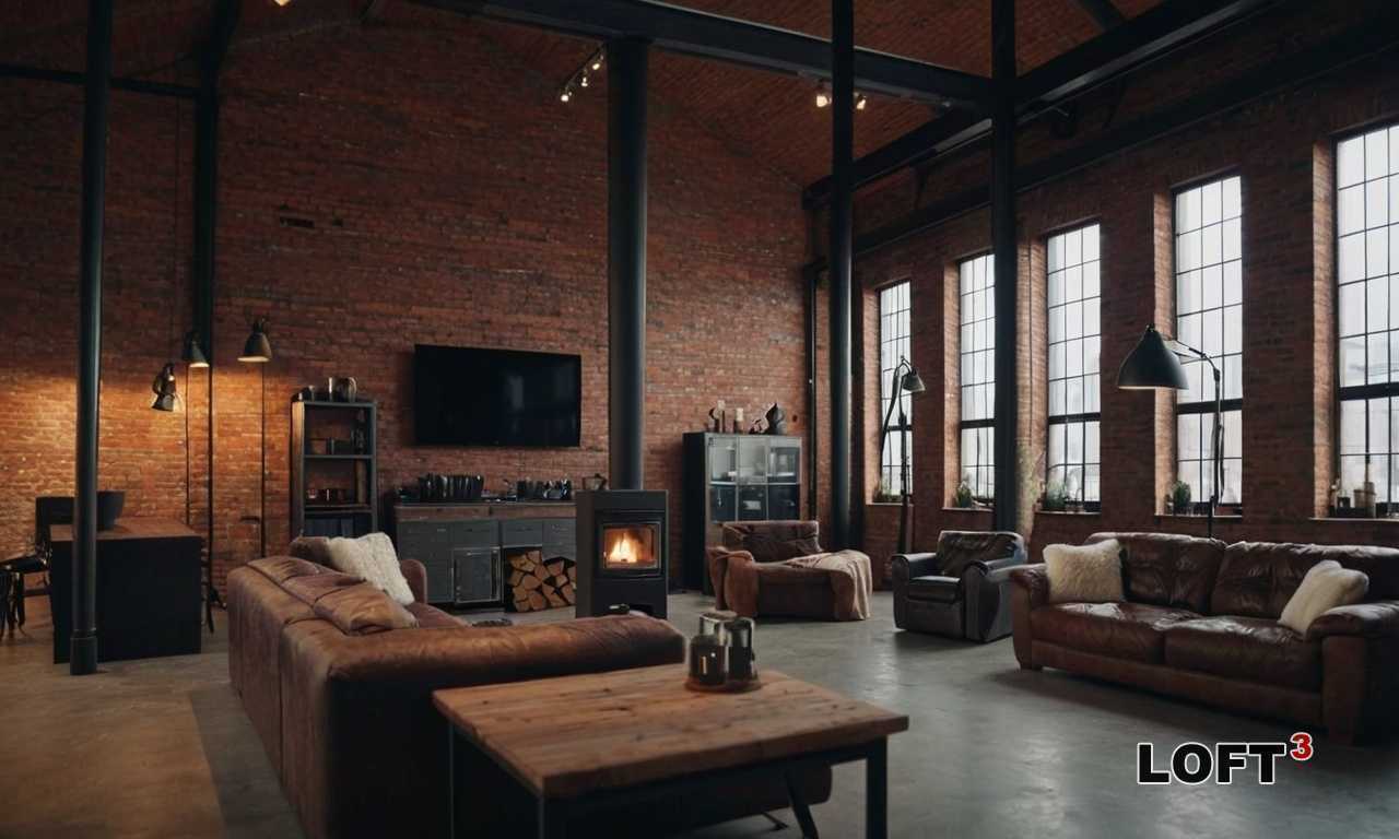 Как оформить потолочные балки в стиле Лофт - лучшие идеи