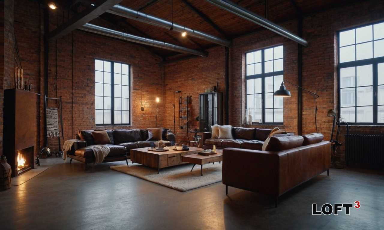 Как сделать гостиную в стиле Лофт максимально уютной