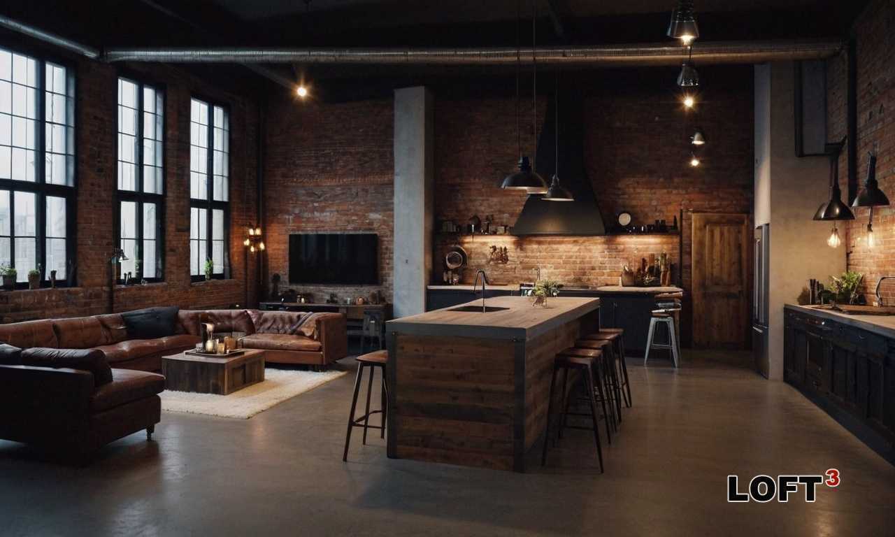 Подбор цветовой палитры для стен в стиле Лофт с уличными рисунками