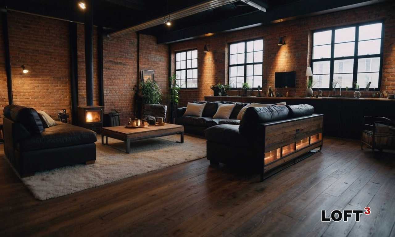 Как акценты в цвете мебели создают гармонию в лофте