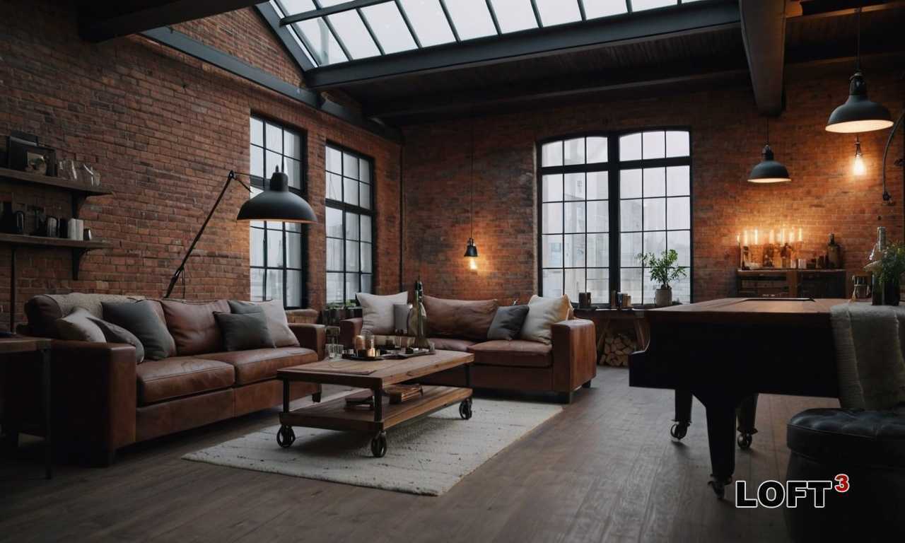 Идеи для оформления Лофт-спальни с использованием деревянных и металлических акцентов