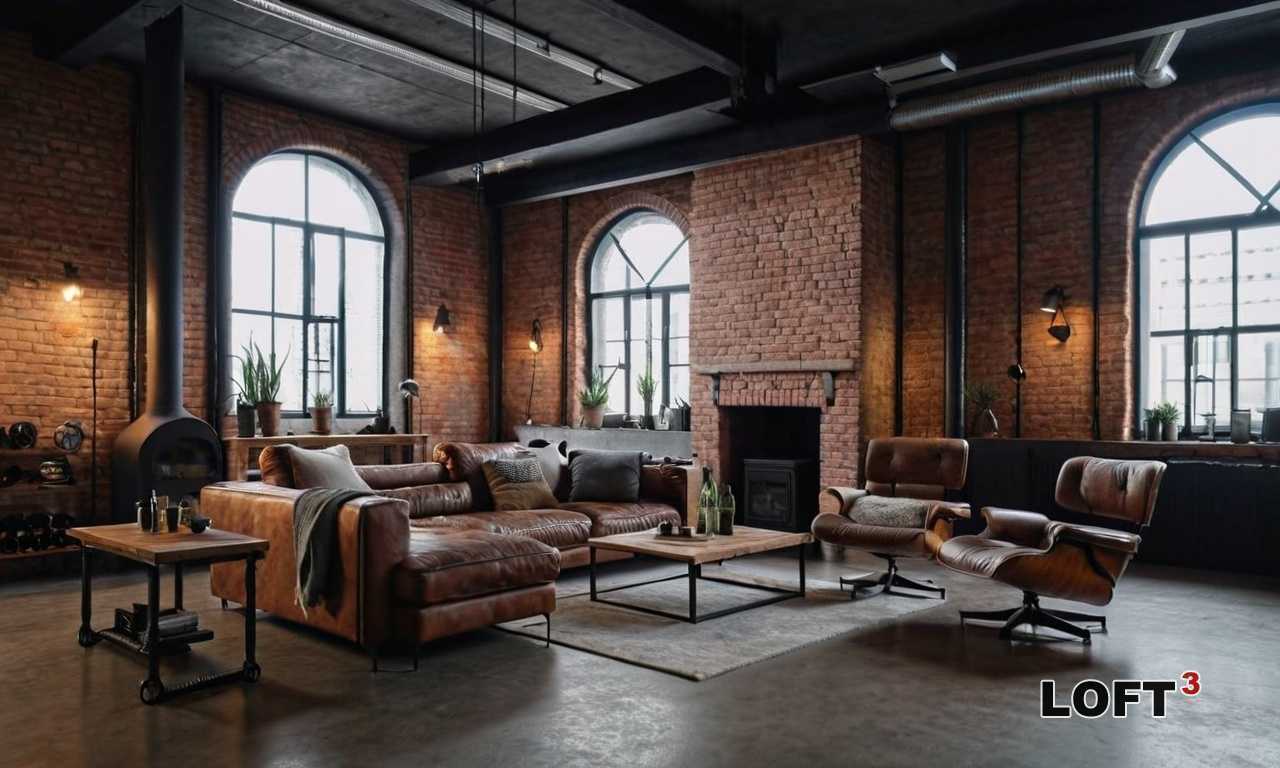 Главная задача – использовать площадь рационально. Раздвижные столы, трансформируемые диваны и модульные системы хранения позволят сохранить свободу передвижения и подчеркнуть атмосферу индустриального стиля. Грубые поверхности дерева и металла, стекло и бетонные элементы сделают интерьер выразительным.