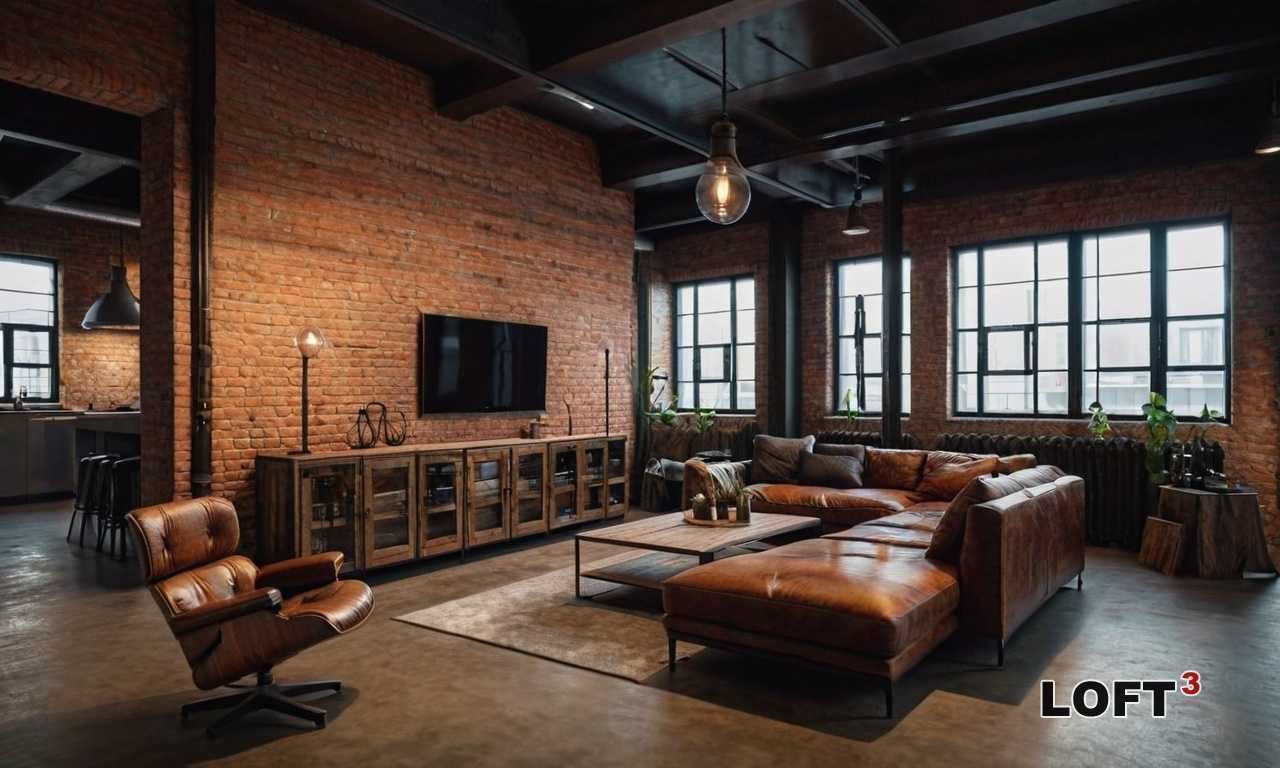 Как оформить зону отдыха у окна в стиле Лофт