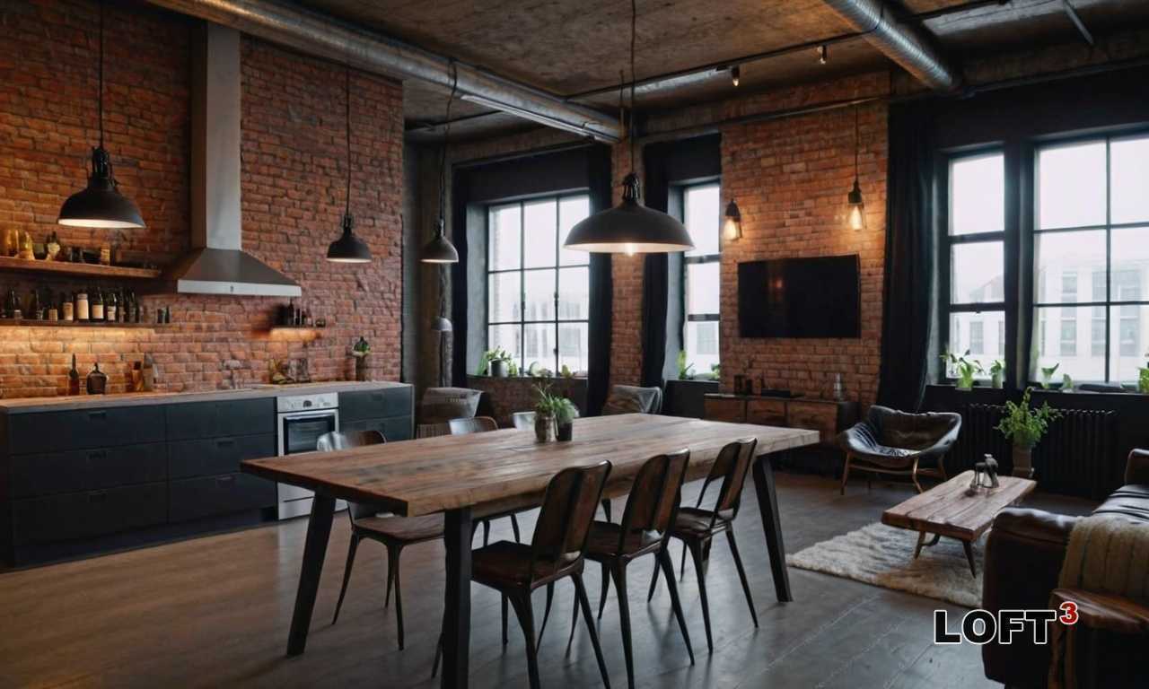 Как оформить кухню с элементами промышленного дизайна в стиле Лофт
