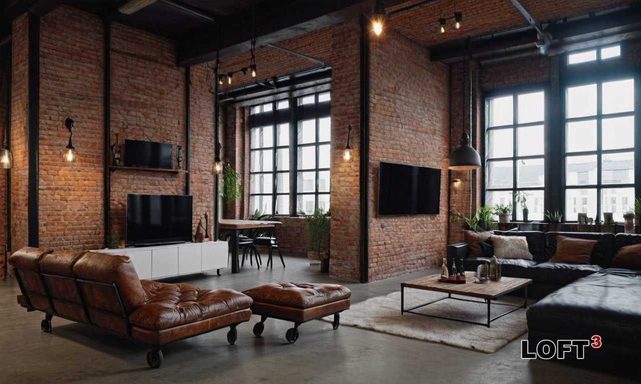 Цветовые решения для кухни с открытыми полками в стиле Лофт