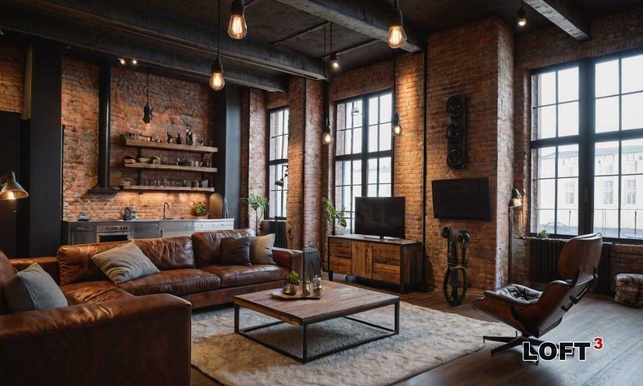 Индустриальные материалы в интерьере