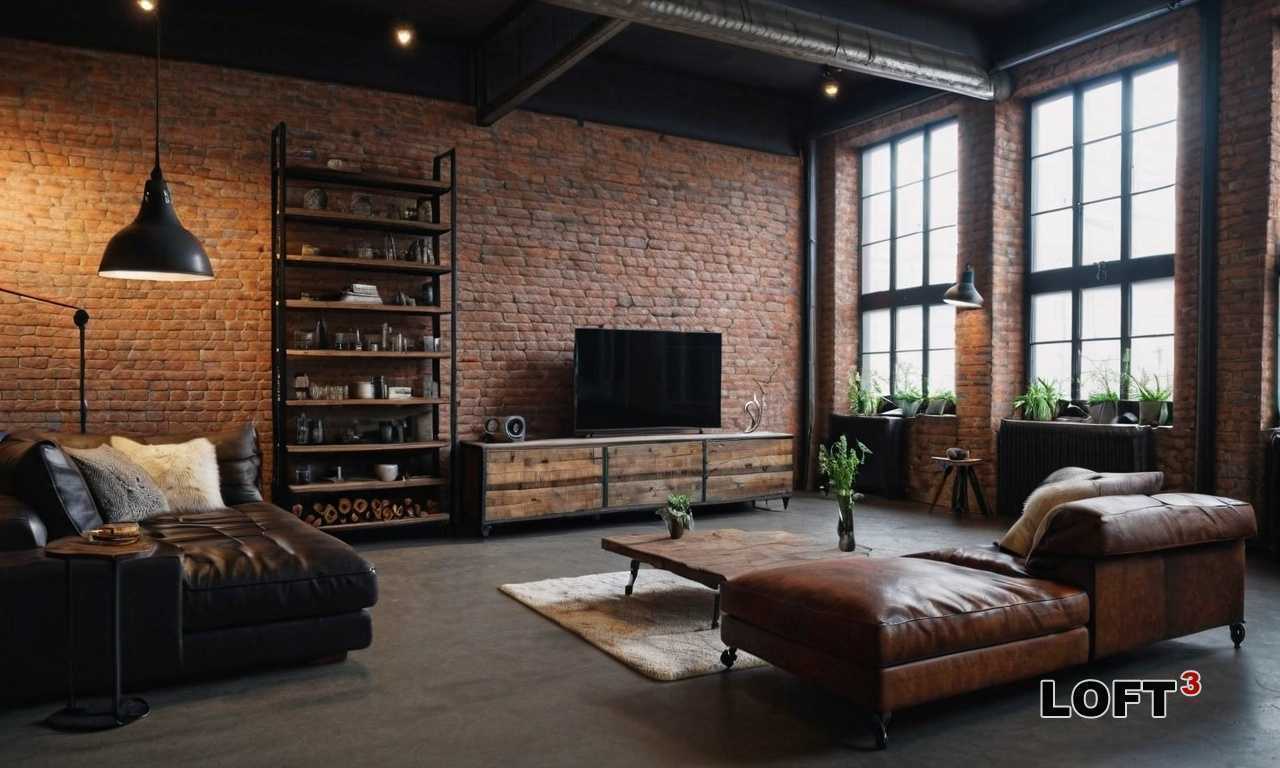 Роль открытых труб и проводов в дизайне зала