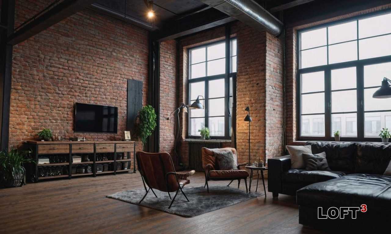 Как избежать излишней холодности в интерьере с бетонными и кирпичными стенами