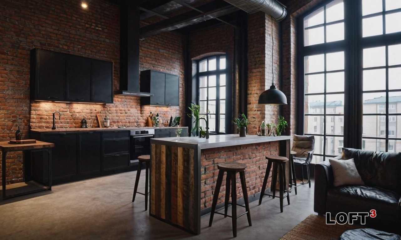 Выбирая мебель, стоит обращать внимание на её универсальность. Лаконичные диваны, компактные столы и модульные системы хранения помогают сохранять ощущение простора. Металлические ножки или фурнитура в сочетании с деревянными поверхностями подчеркивают характерный стиль, создавая гармоничный баланс между грубостью и элегантностью.