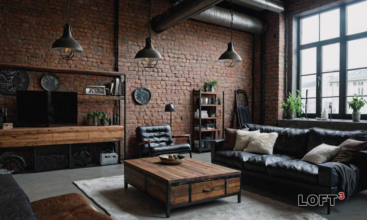 Как оформить подвесные светильники в стиле Лофт