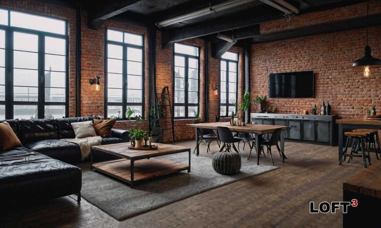 Декоративные элементы: кирпичная кладка, бетон и фактурные поверхности