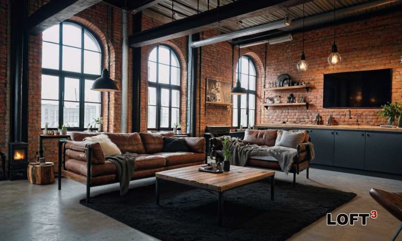 Как оформить лестницу в стиле Лофт