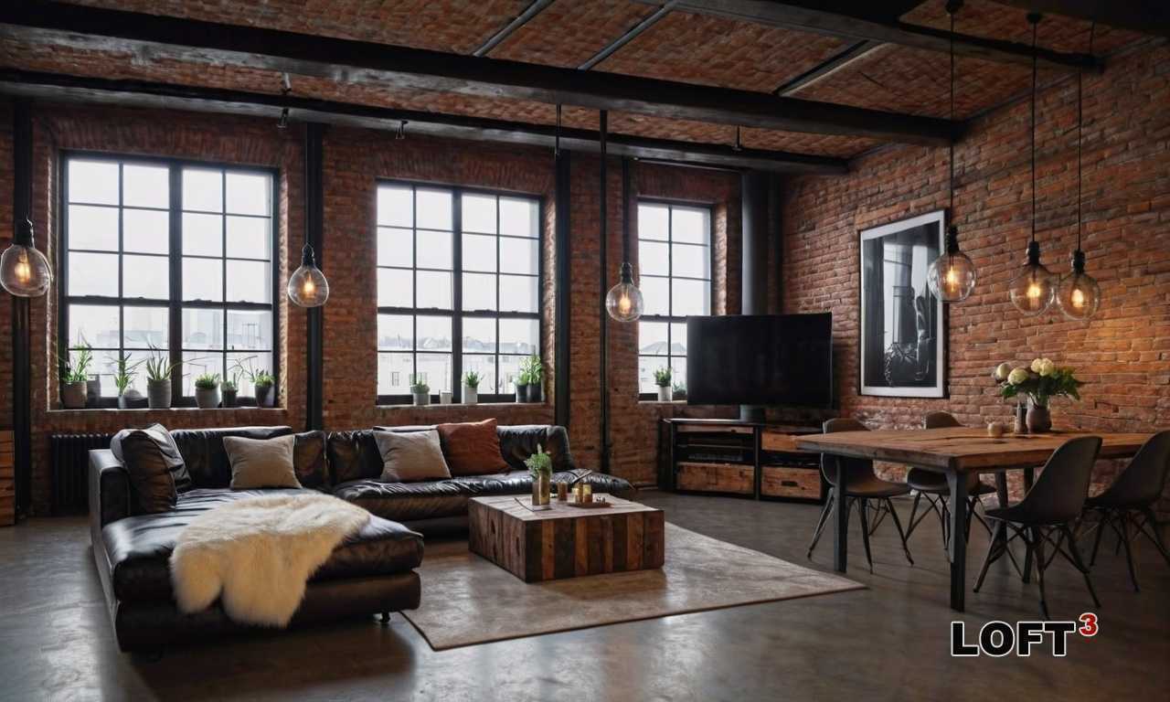 Как добавить индустриальные элементы в современную гостиную