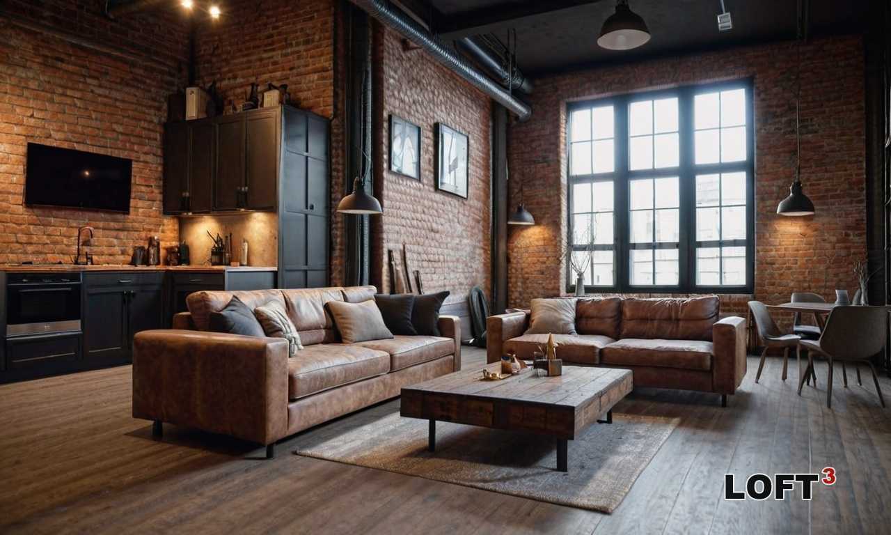 Выбор натуральных материалов для смягчения брутальности Лофта