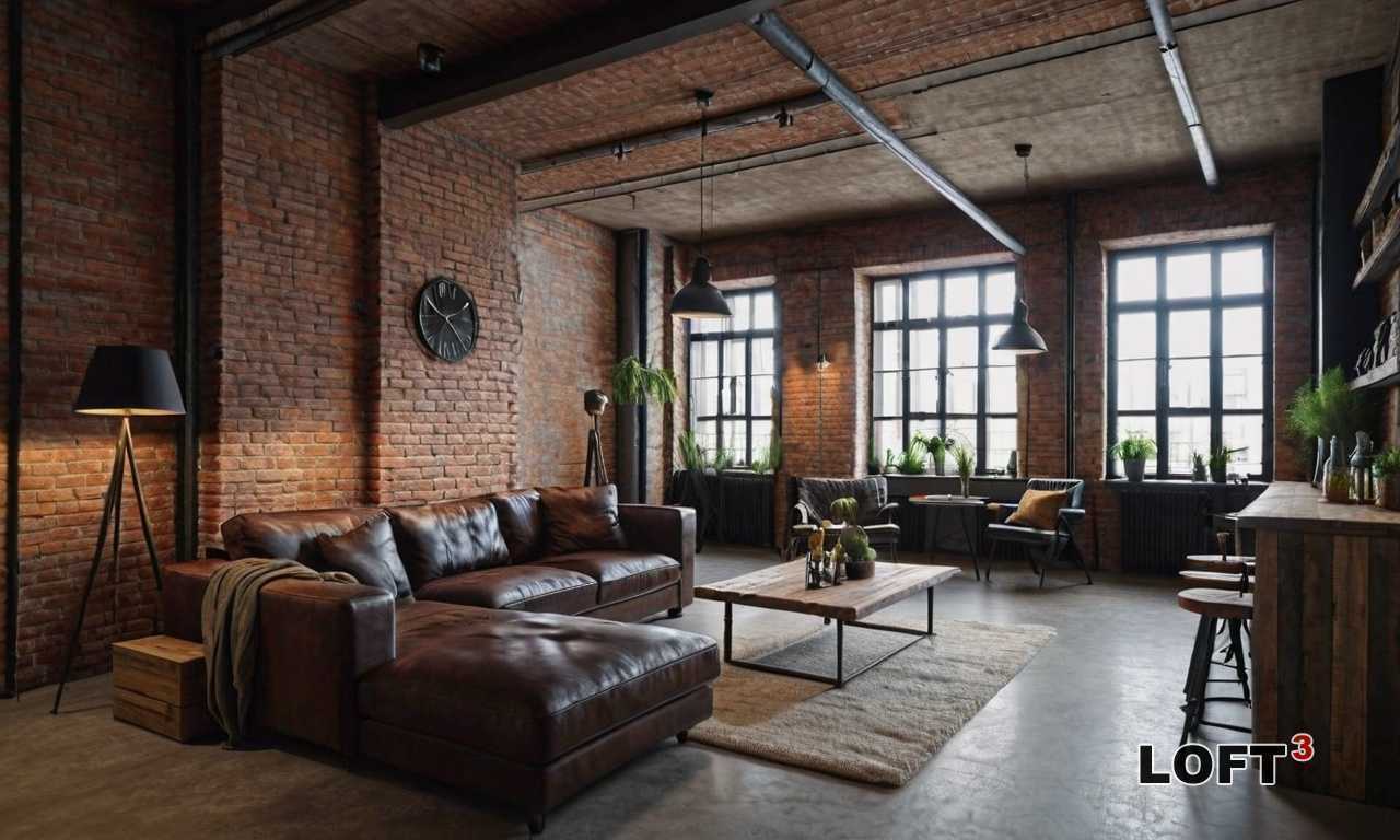 Как создать интерьер в стиле Лофт с использованием дерева и металла?
