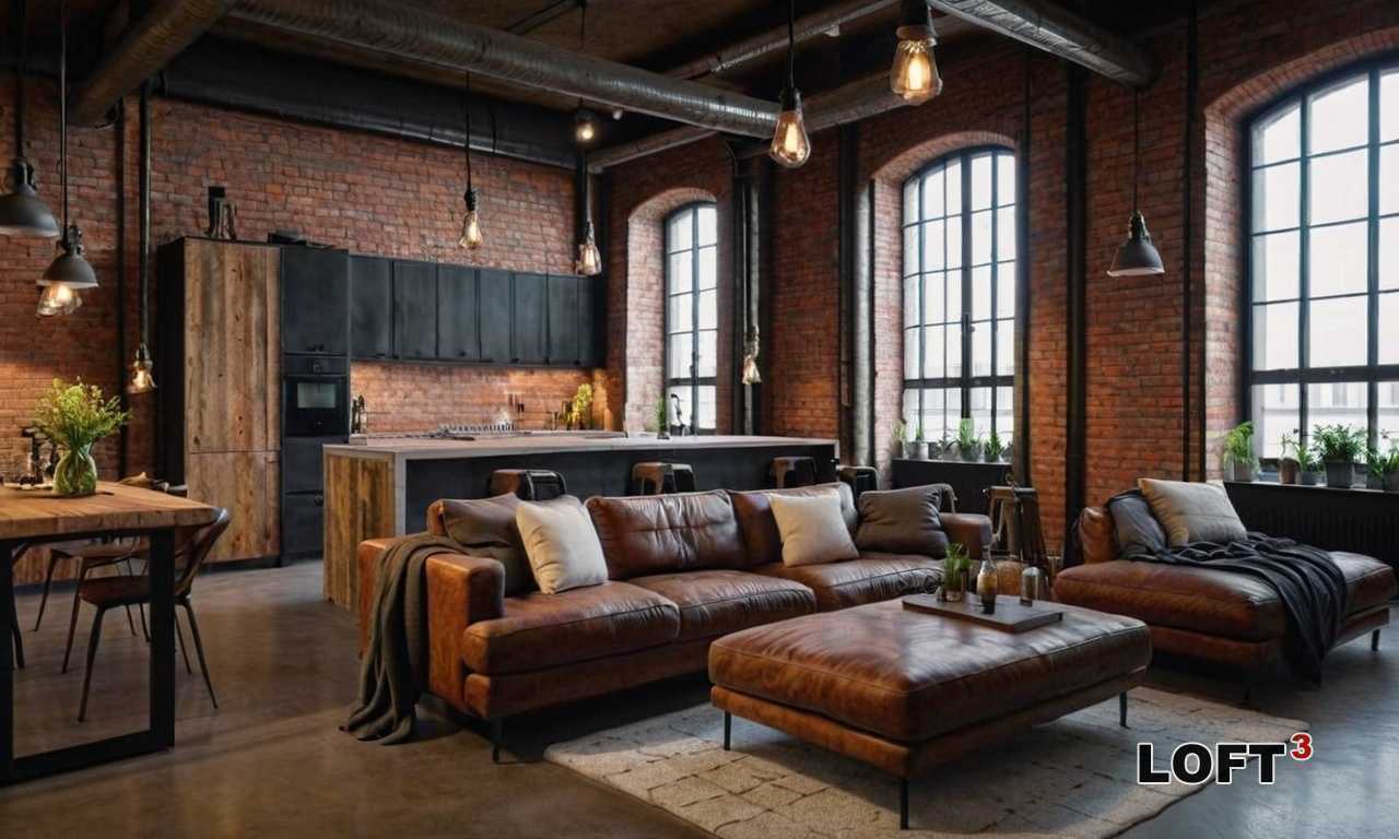 Как сочетать мебель Лофт с яркими элементами искусства в интерьере?