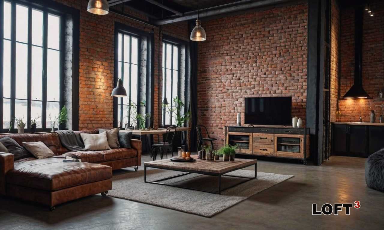 Как подобрать шторы, ковры и подушки для контраста с индустриальным интерьером