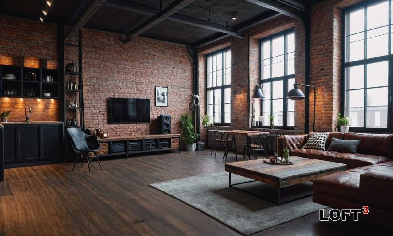 Как оформить лоджию с мебелью в стиле Лофт?