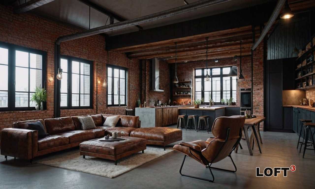 Материалы, подчеркивающие стиль Лофт