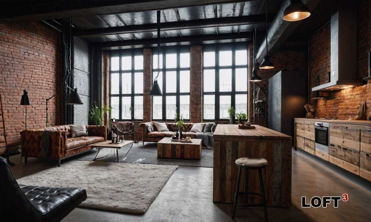 Как оформить пространство для отдыха в стиле Лофт?