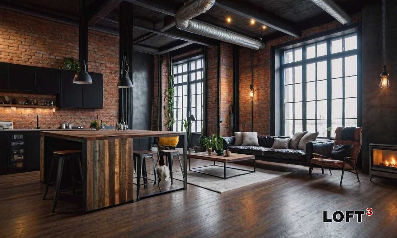 Как выбрать стол и стулья Лофт для маленькой кухни?