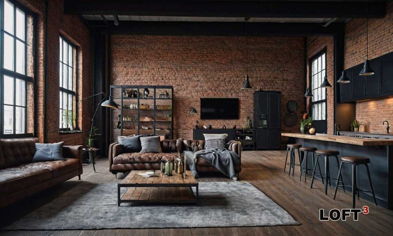 Цветовые решения в мебели Лофт: тренды 2025 года