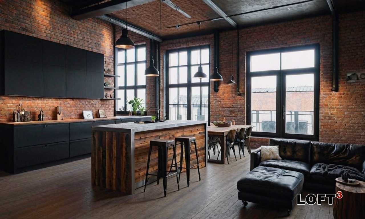 Как выбрать мебель в стиле Лофт для классической гостиной?