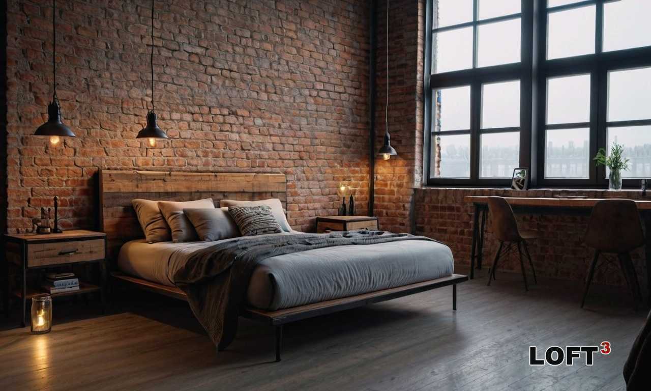 Как создать стильный интерьер с мебелью Лофт и яркими акцентами в текстиле?