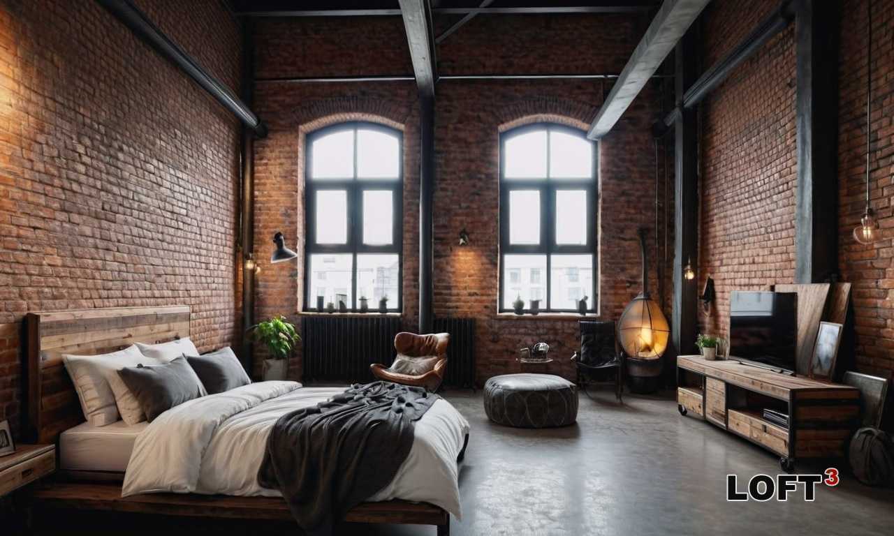 Гостиная в undefinedиндустриальном стиле</strong class=