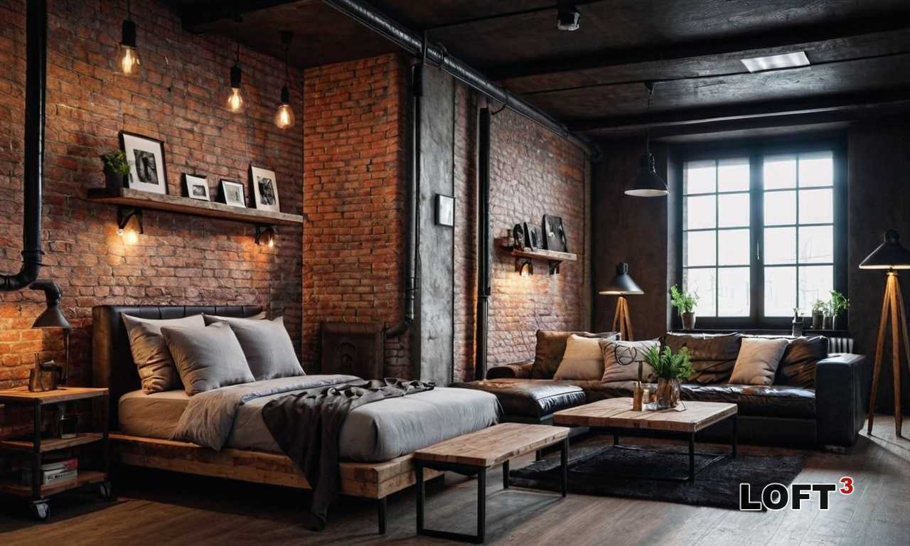 Минимализм – идеальный подход для оформления лофта. Простые линии, функциональная мебель и сдержанная палитра акцентируют внимание на фактуре стен. Металл, дерево и бетон в элементах декора будут гармонично дополнять камень, создавая сбалансированное и стильное пространство.