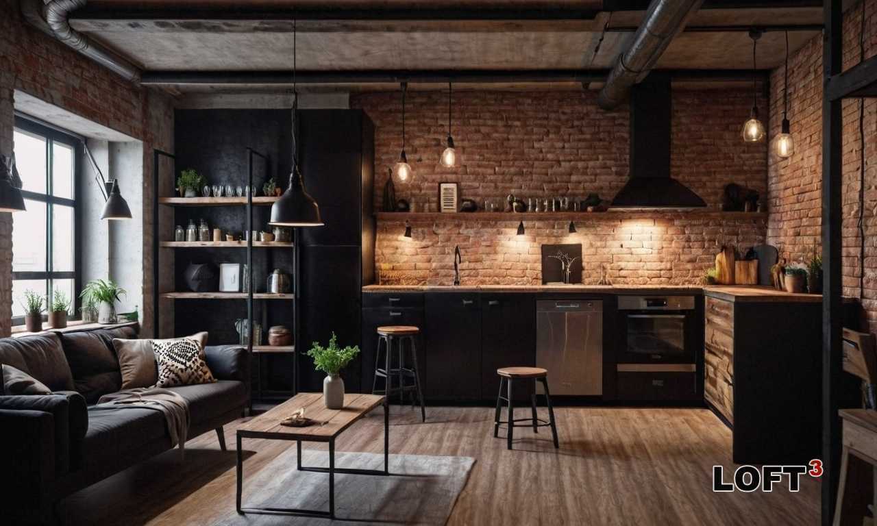 Выбор материалов для потолка в стиле лофт