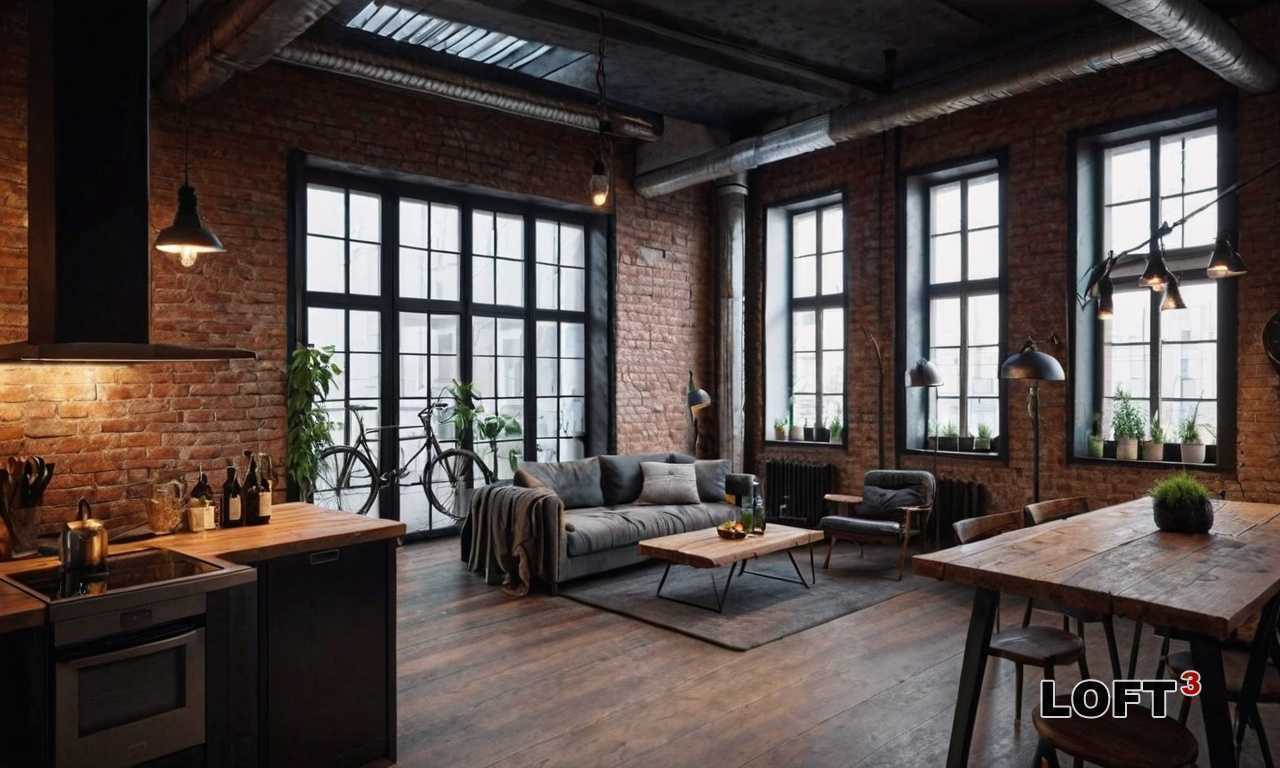 Оформление двухуровневого лофта с мансардой – это возможность создать уникальное жилое пространство, сочетающее undefinedиндустриальный стиль</strong class=