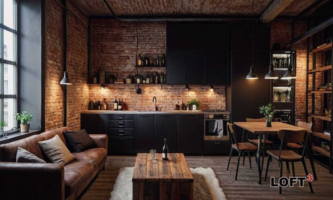 Как создать гармонию между кирпичными арками и современным дизайном мебели?