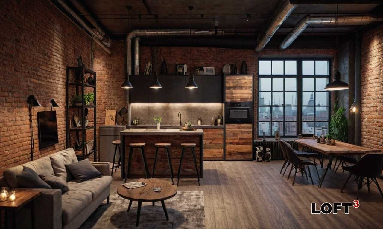 Индустриальный стиль в интерьере сочетает брутальность необработанных материалов с функциональностью и минимализмом. Освещение играет здесь ключевую роль, создавая атмосферу уюта и подчеркивая акцентные элементы пространства.