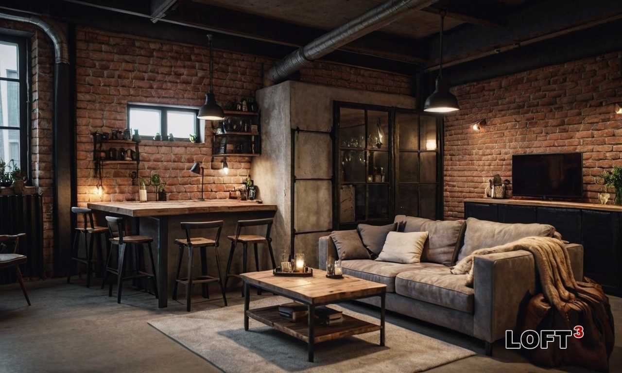 Какие цветовые решения подойдут для потолка в стиле лофт?