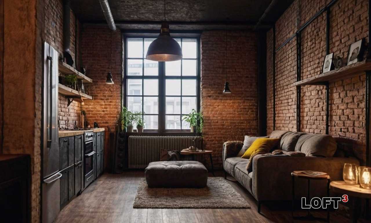 Подбор цветовой палитры для зоны отдыха в стиле лофт