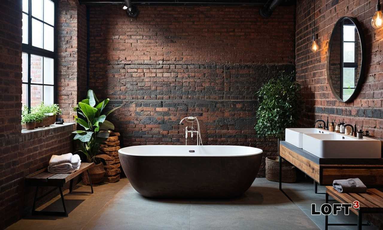 Индустриальный стиль и старинные сантехнические решения