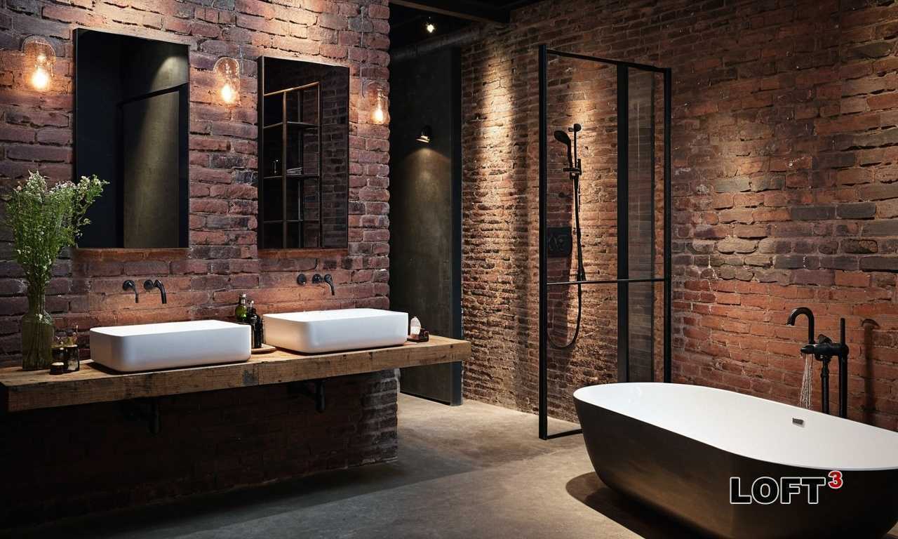 Как совместить Лофт и Скандинавский стиль в ванной?