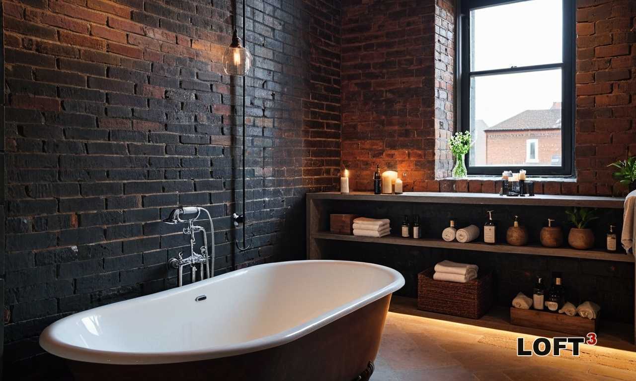 Как создать ванную Лофт с контрастной черно-белой плиткой? Как создать ванную Лофт с контрастной черно-белой плиткой?