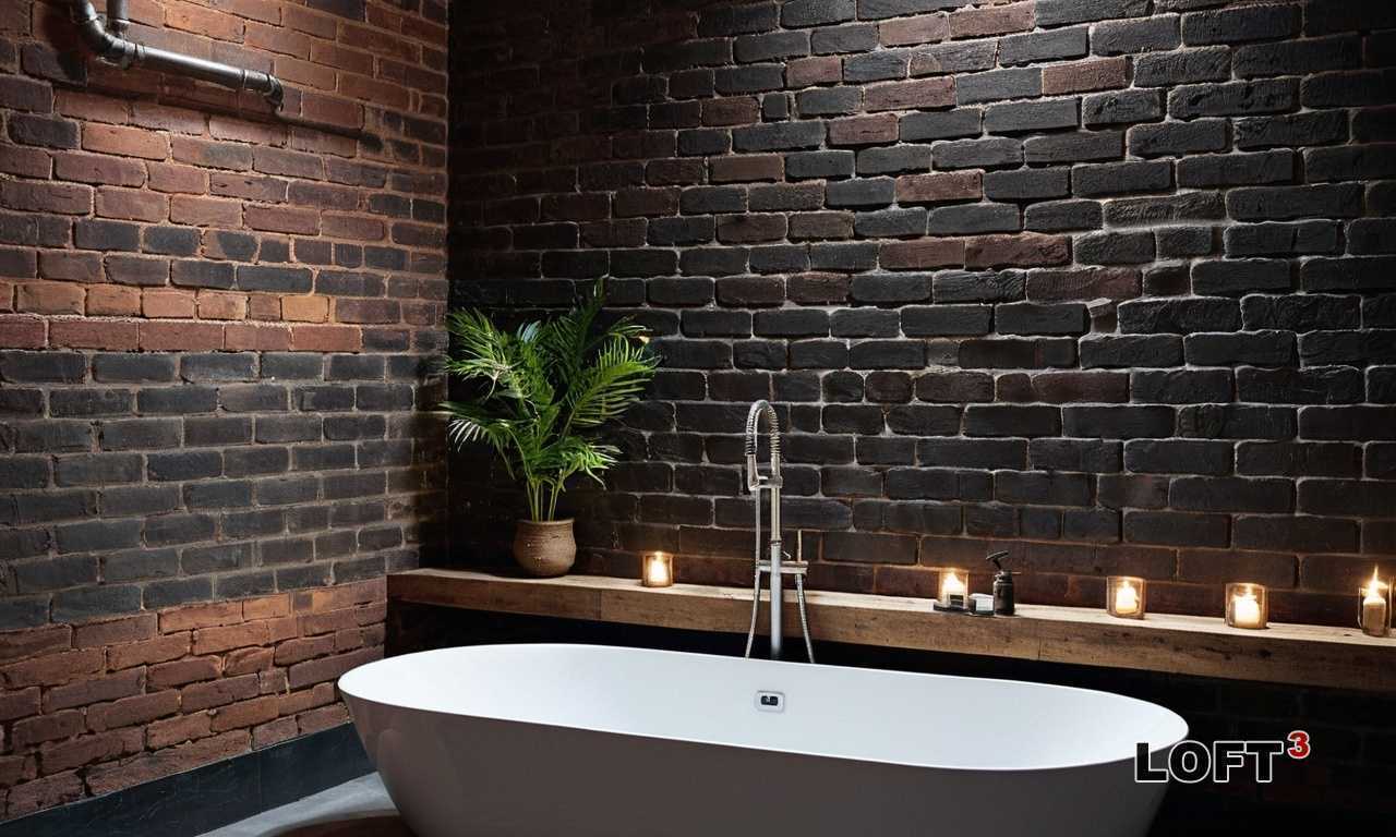 Можно ли использовать текстиль в ванной Лофт?