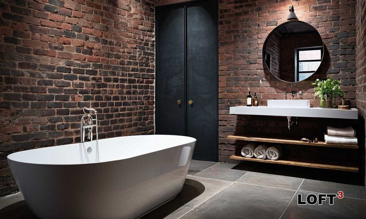 Как выбрать нестандартную ванну для интерьера в стиле Лофт?