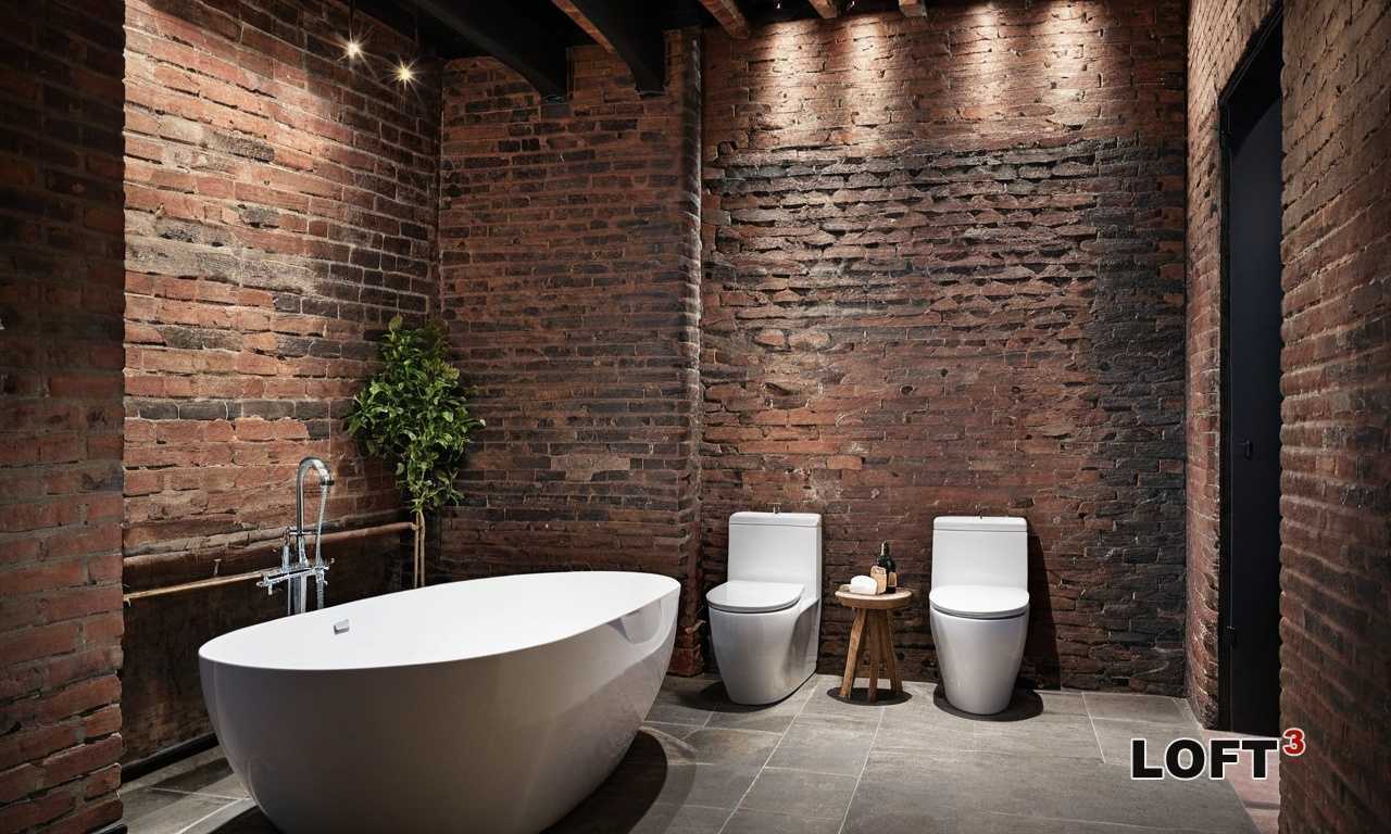 Как создать ванную Лофт с душевой в стиле открытого пространства?