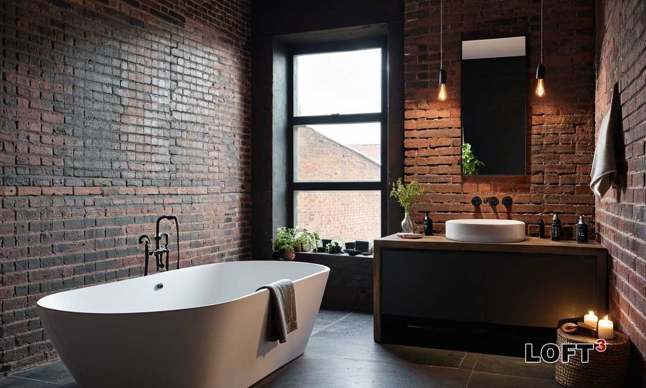 Как выбрать правильное освещение для ванной Лофт с открытыми элементами