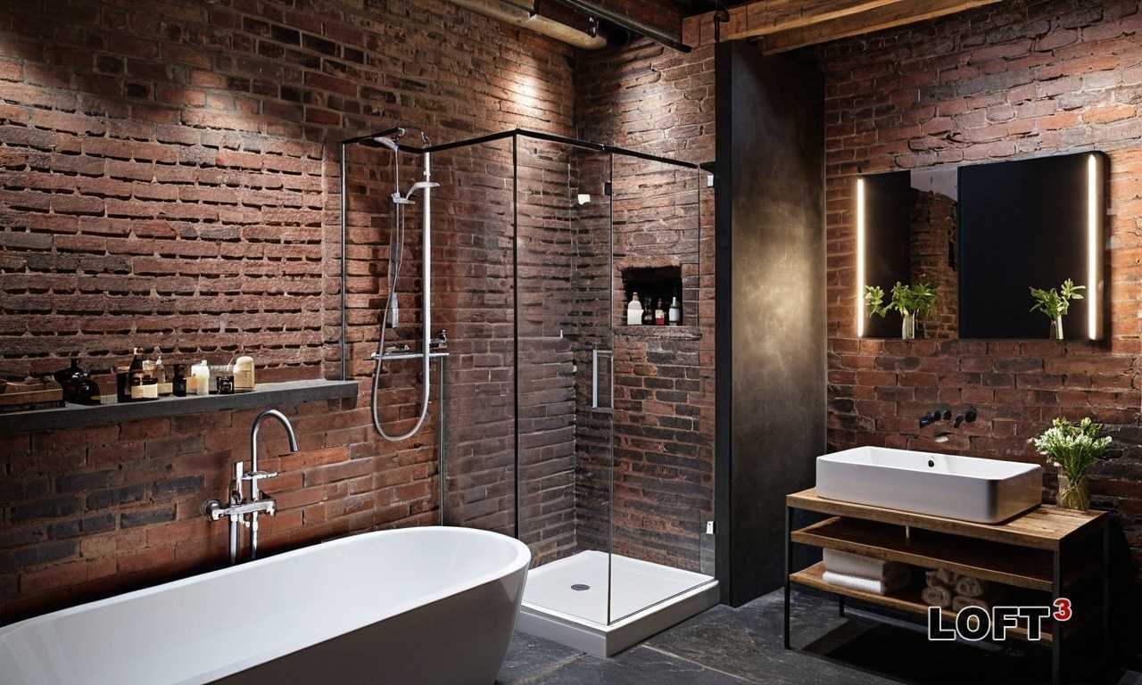 Как выбрать размер раковины для небольших помещений в стиле Лофт?