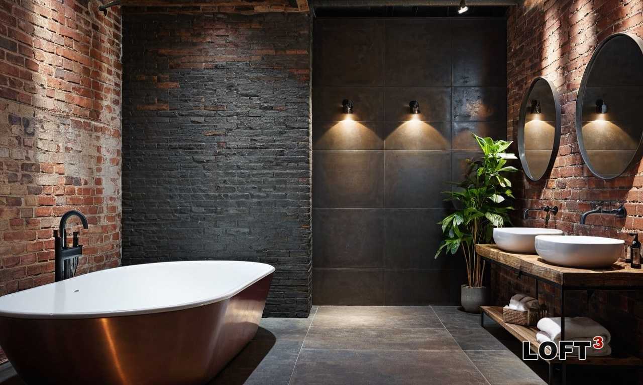 Как создать уют в ванной комнате в стиле Лофт?