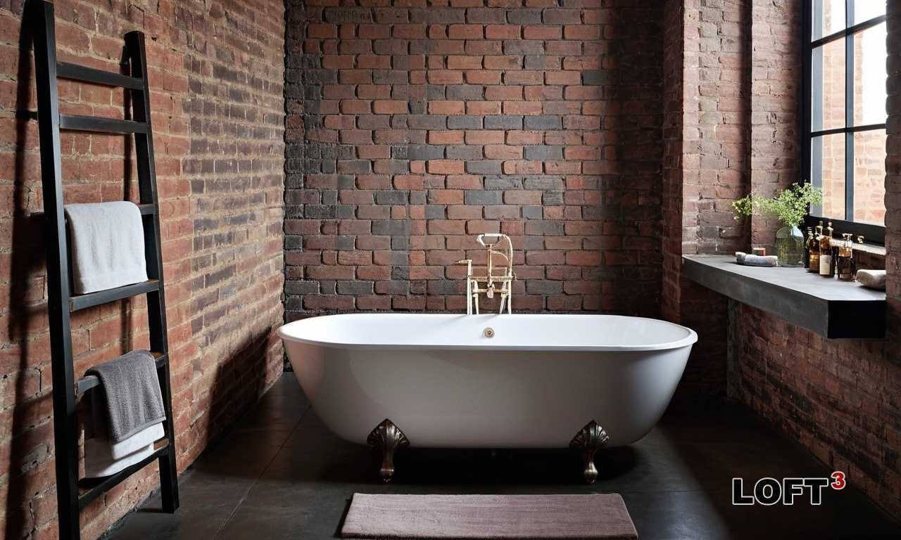 Как правильно оценить размеры ванной для мебели в стиле Лофт
